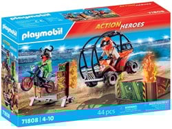 Playmobil coffret de construction spectacle de cascades - Action Heroes