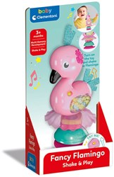 Clementoni Baby hochet flamant rose avec ventouse - jouet dès 3 mois