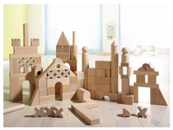 HABA Blocs de construction - Boîte de base: Super grand modèle (102 pièces)
