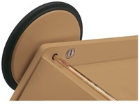Haba poussette en bois pour poupée - naturel poignée réglable durable-3