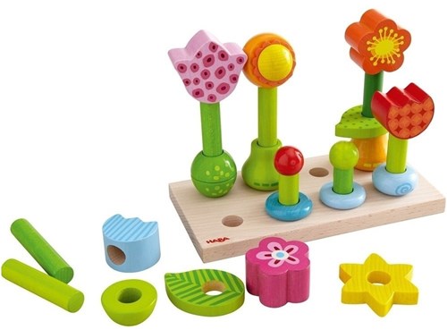 HABA Jeu à enficher Jardin de fleurs-2