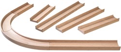 HABA Kullerbü Toboggan - Set complémentaire - Rampes droites et virages