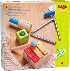 Haba set musical jouet sonore bois métal coloré pour enfants