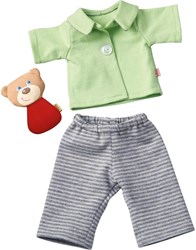 Haba ensemble vêtements poupée Bonne nuit 30 cm - pyjama et ours en peluche