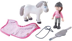 HABA Little Friends - Amazone Sanya et cheval Saphira