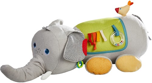 HABA Peluche Découverte Animal Éléphant - 70 cm