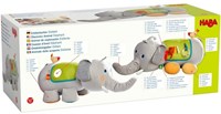 HABA Peluche Découverte Animal Éléphant - 70 cm-2