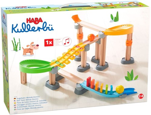 HABA Circuit à billes Kullerbü - Pierres dominos mélodiques