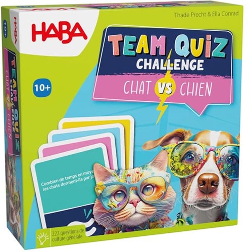 Haba !!! Jeu - Team Quiz Challenge - Chat vs. chien (F = NL 2010894003 - DE 2010894001) (F)