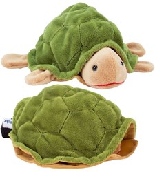 Marionnette tortue peluche théâtre de marionnettes Beleduc jouet enfant
