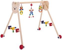 Heimess Jouet d'éveil en bois et aide à la marche - Babygym Ours
