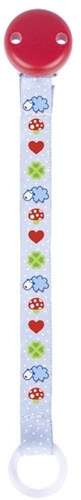Heimess attache-tétine bleu mouton accessoire bébé textile
