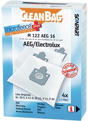 CleanBag sacs aspirateur micro+ 4 pièces - compatibles AEG et filtre