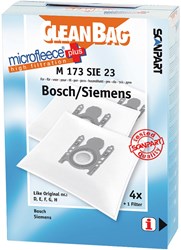 CleanBag sacs aspirateur Micro+ 4 pièces pour Bosch Siemens D E F G H avec filtre