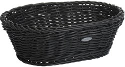 Westmark panier à pain ovale plastique 26x19x8cm noir design moderne