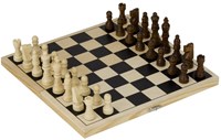 Goki jeu d'échecs en bois pliable jeu de voyage avec coffret et pièces