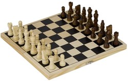 Goki jeu d'échecs en bois pliable jeu de voyage avec coffret et pièces