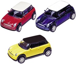 Goki Mini Cooper voiture miniature en métal 1:60 modèle 7 cm