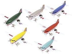Goki avion die-cast jouet avion multicolore