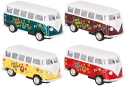 Goki bus Volkswagen jouet en métal avec moteur à rétrofriction 1:64