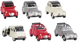 Goki Citroën 2CV voiture miniature à rétrofriction - métal - échelle 1:34-39