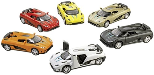 Goki voiture de sport Momentum avec lumière et son - voiture jouet métal 14 cm