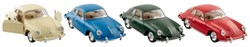 Goki voiture jouet Porsche 356B Carrera 2, métal moulé 1:32 échelle
