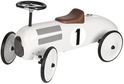Goki porteur - blanc - véhicule à pousser pour tout-petits - jouet