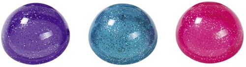 Goki Glitter Plopper jouet puce sauteuse transparente