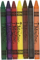 Goki craies à la cire pour textile - 8 pièces crayons créatifs-2