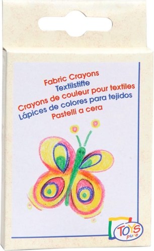 Goki craies à la cire pour textile - 8 pièces crayons créatifs-3