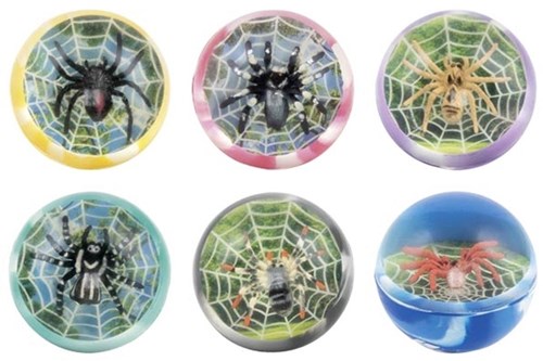 Goki balle rebondissante 3D araignée jouet pour enfants