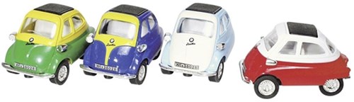 Goki BMW Isetta voiture miniature en métal 1:38 modèle 6,5 cm