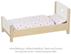 Goki lit de poupée jouet en bois multicolore pour poupées