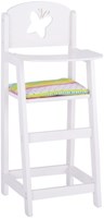 Goki chaise haute en bois pour poupée Susibelle blanche - meuble poupée