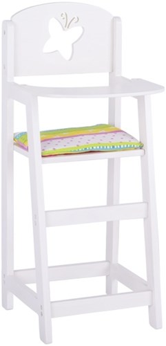 Goki chaise haute en bois pour poupée Susibelle blanche - meuble poupée