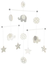 Goki mobile bébé en bois éléphant et étoiles - décoration chambre bébé