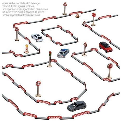 Goki coffret de construction FlexiRoads - jouet système routier flexible