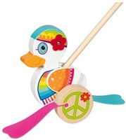Goki jouet à pousser en bois canard Enna - jouet de marche