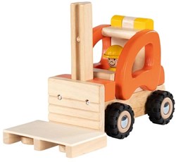 Goki chariot élévateur jouet en bois avec palette