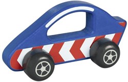 Goki voiture de course en bois - véhicule coloré pour enfants
