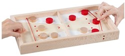 Goki jeu de société en bois table de jeu 2en1 puck