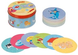 Goki jeu de pantomime en boîte métallique - jeu créatif pour enfants