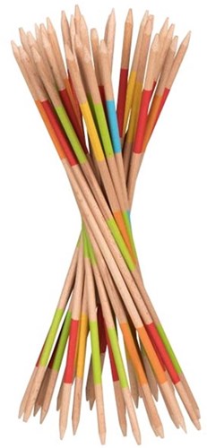 Goki jeu de mikado - jeu d'adresse en bois 27cm classique