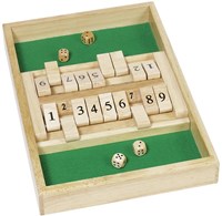Goki Shut the Box jeu de dés en bois éducatif pour enfants