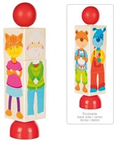 Goki puzzle en bois animaux - jouet éducatif pour enfants