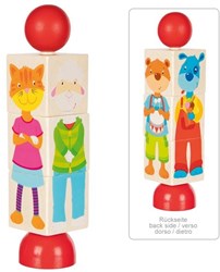 Goki puzzle en bois animaux - jouet éducatif pour enfants