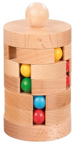 Goki Tour des billes puzzle 3D en bois jouet éducatif enfants