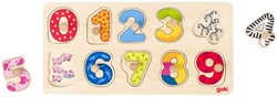 Goki puzzle en bois apprendre à compter - jouet éducatif pour tout-petits