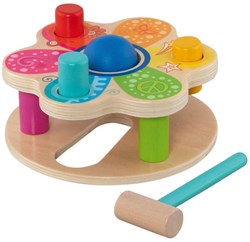 Goki banc à marteler en bois jouet - jeu éducatif de marteau